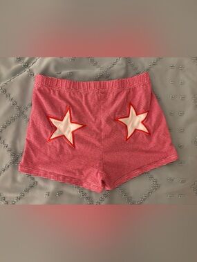Red Striped Star Shorts